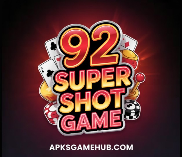 Screenshot of 92 Super Shot Game showing the main menu and colorful graphics