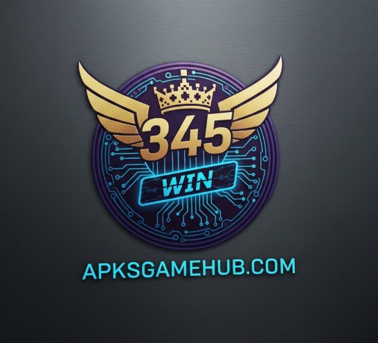 345 Win Game logo showing crown and wings design for 345win Game online platform
