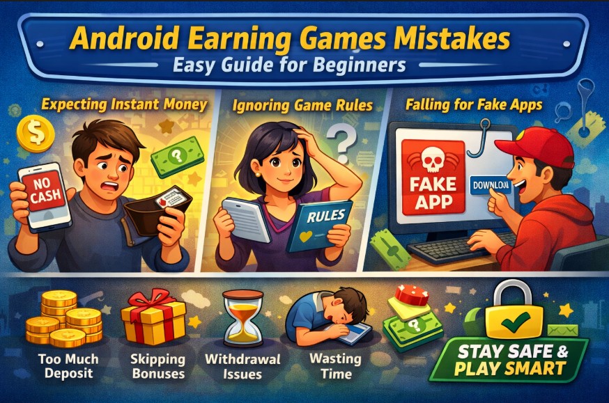 Common mistakes beginners make when playing Android earning games